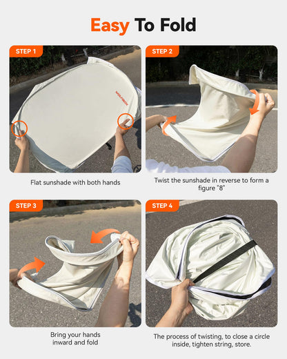 WOLFBOX Car Windshield Sun Shade Set 11