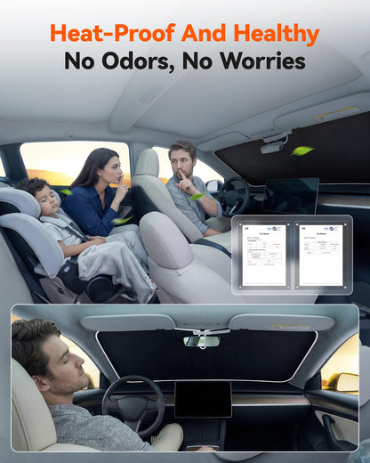 WOLFBOX Car Windshield Sun Shade Set 11