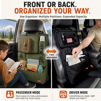 Heavy Duty Molle Seat Back Organizer