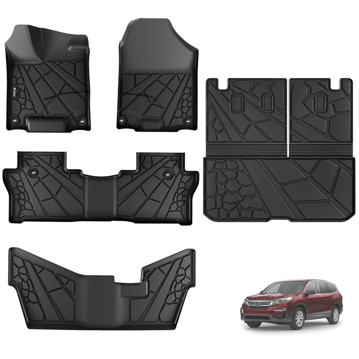 Custom-Fit All-Weather TPE Floor Mats