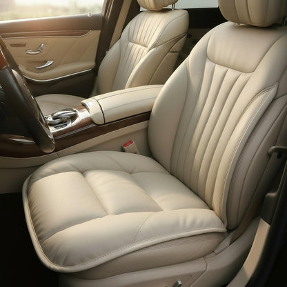 Genuine Leather Car Seat Cushion for Comfort Support