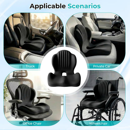 Memory Foam Car Seat Cushion with Lumbar Support