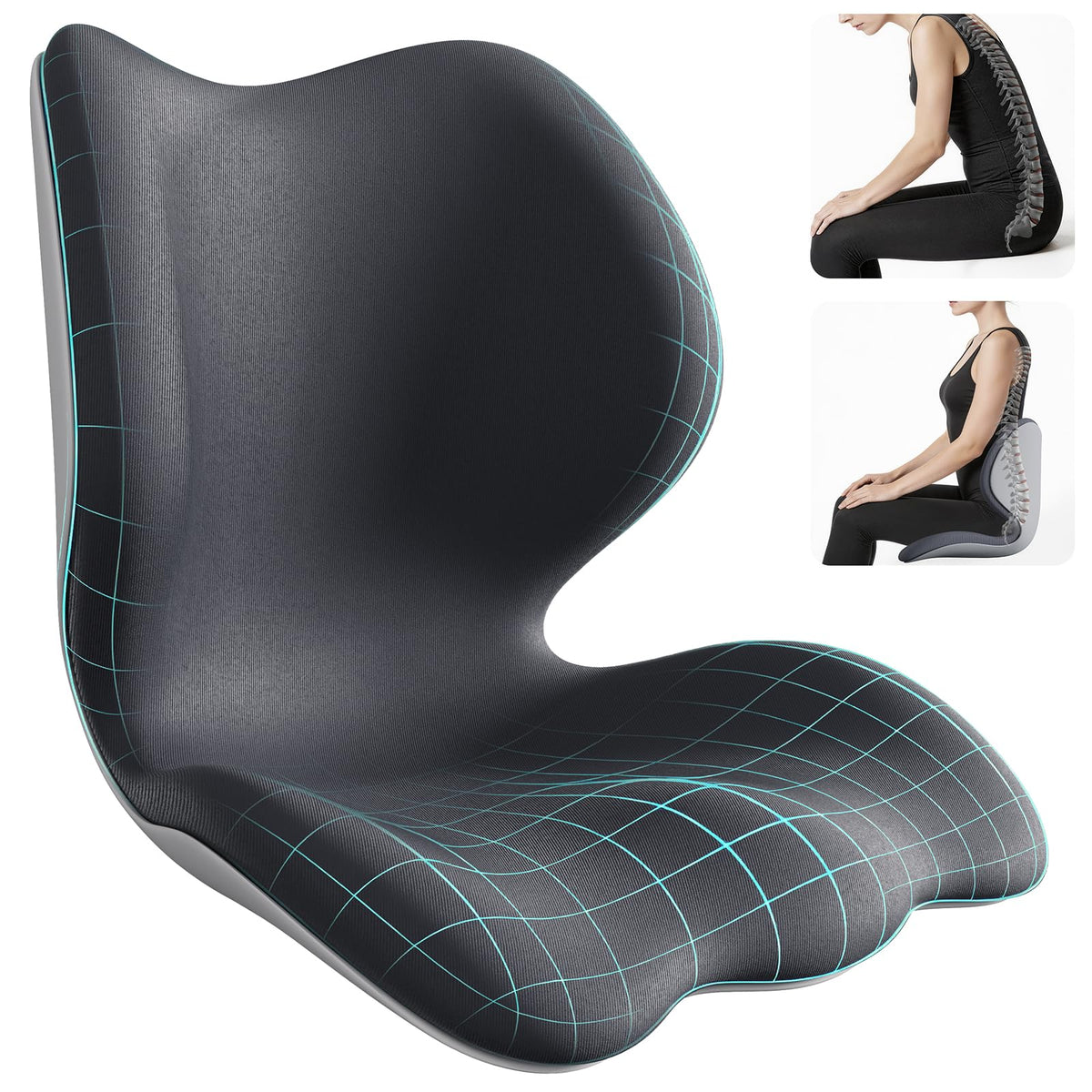 Ergonomic Memory Foam Seat Cushion for Car & Office