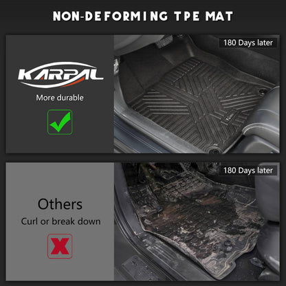 Custom-Fit All-Weather TPE Floor Mats