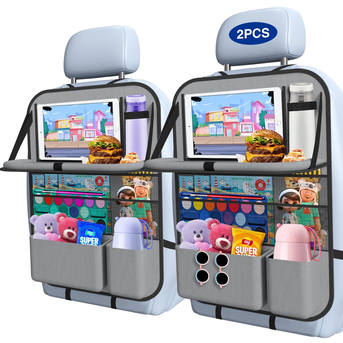 Backseat Car Organizer with Tray