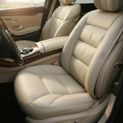 Genuine Leather Car Seat Cushion for Comfort Support
