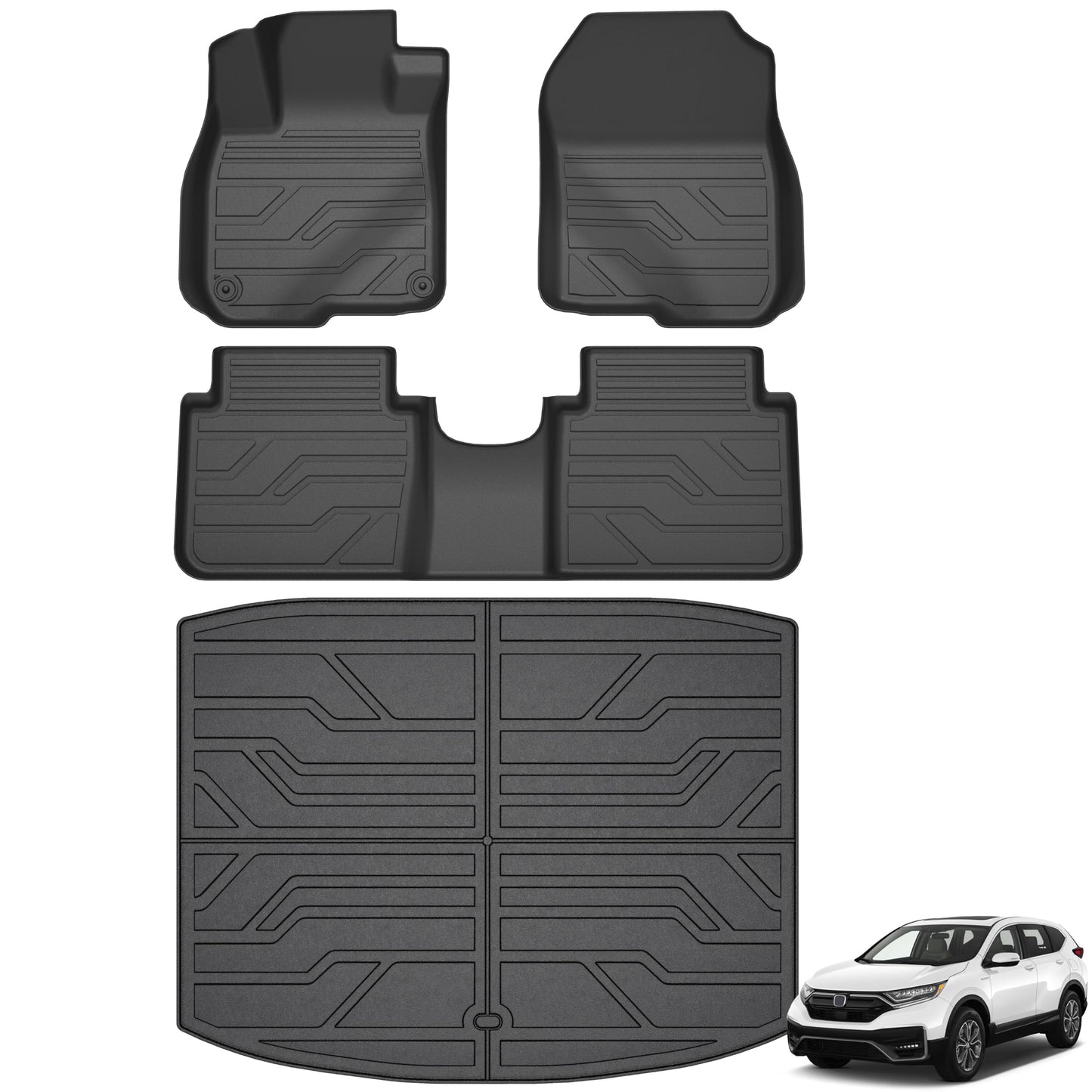 Custom-Fit All-Weather TPE Floor Mats