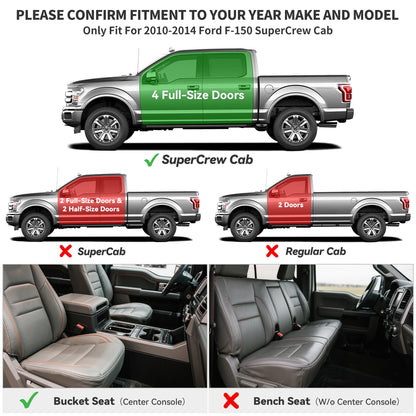 Custom-Fit All-Weather TPE Floor Mats, Full Set