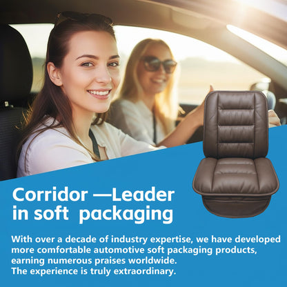 Genuine Leather Car Seat Cushion for Comfort Support