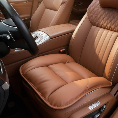 Genuine Leather Car Seat Cushion for Comfort Support