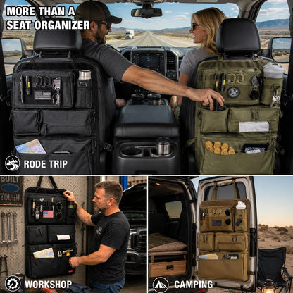 Heavy Duty Molle Seat Back Organizer