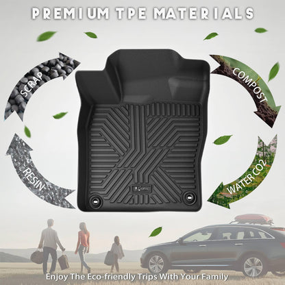 Custom-Fit All-Weather TPE Floor Mats