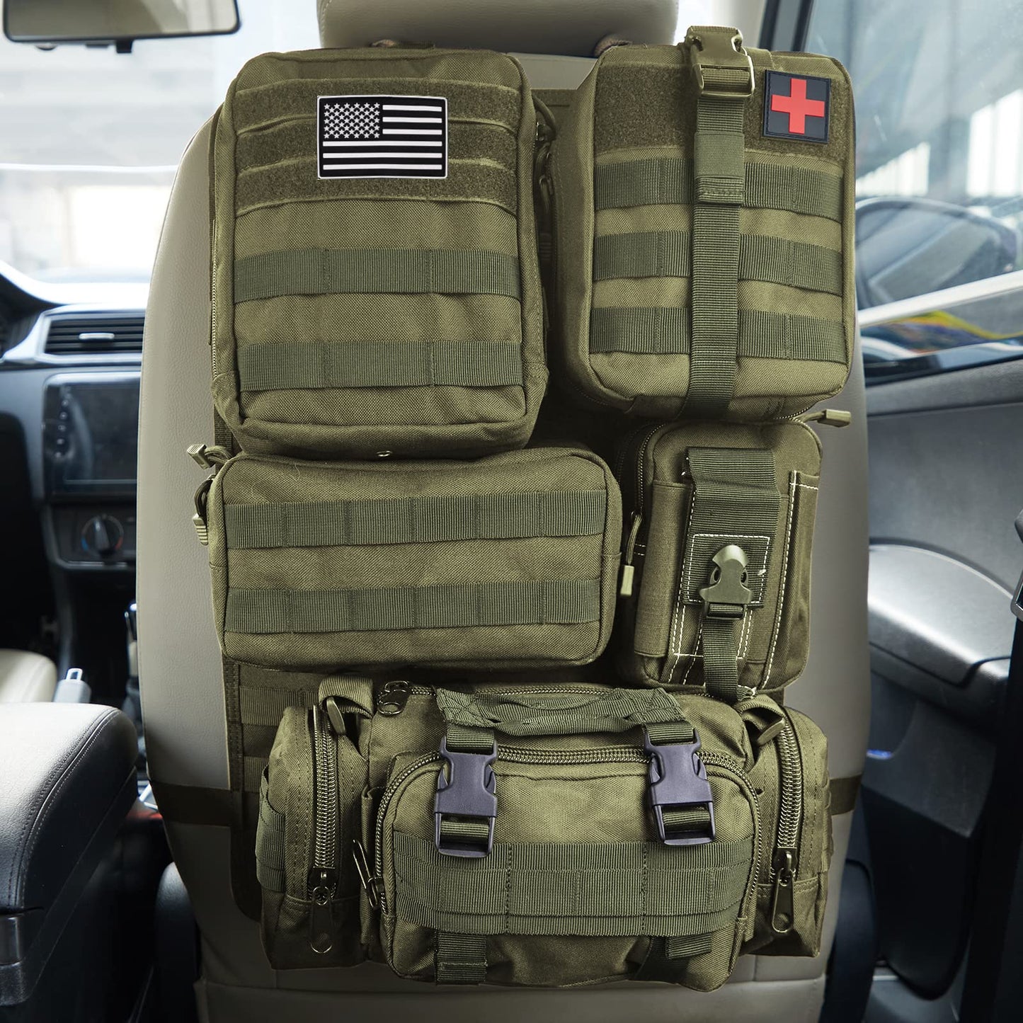 Tactical Molle Car Seat Organizer