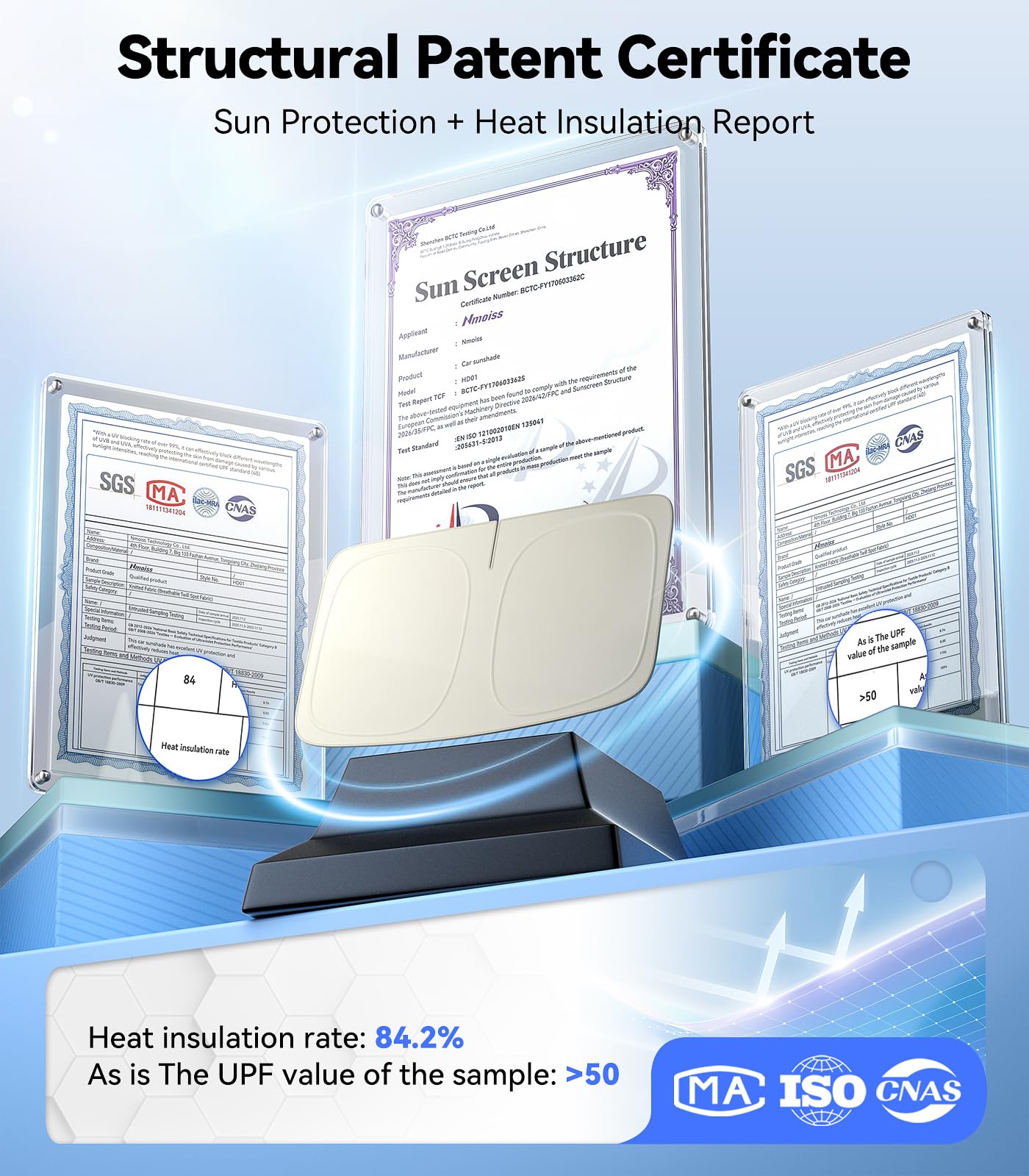 Nmoiss Windshield Sun Shade