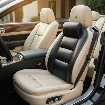 Genuine Leather Car Seat Cushion for Comfort Support