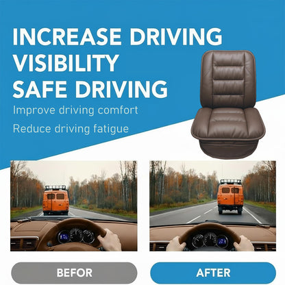Genuine Leather Car Seat Cushion for Comfort Support