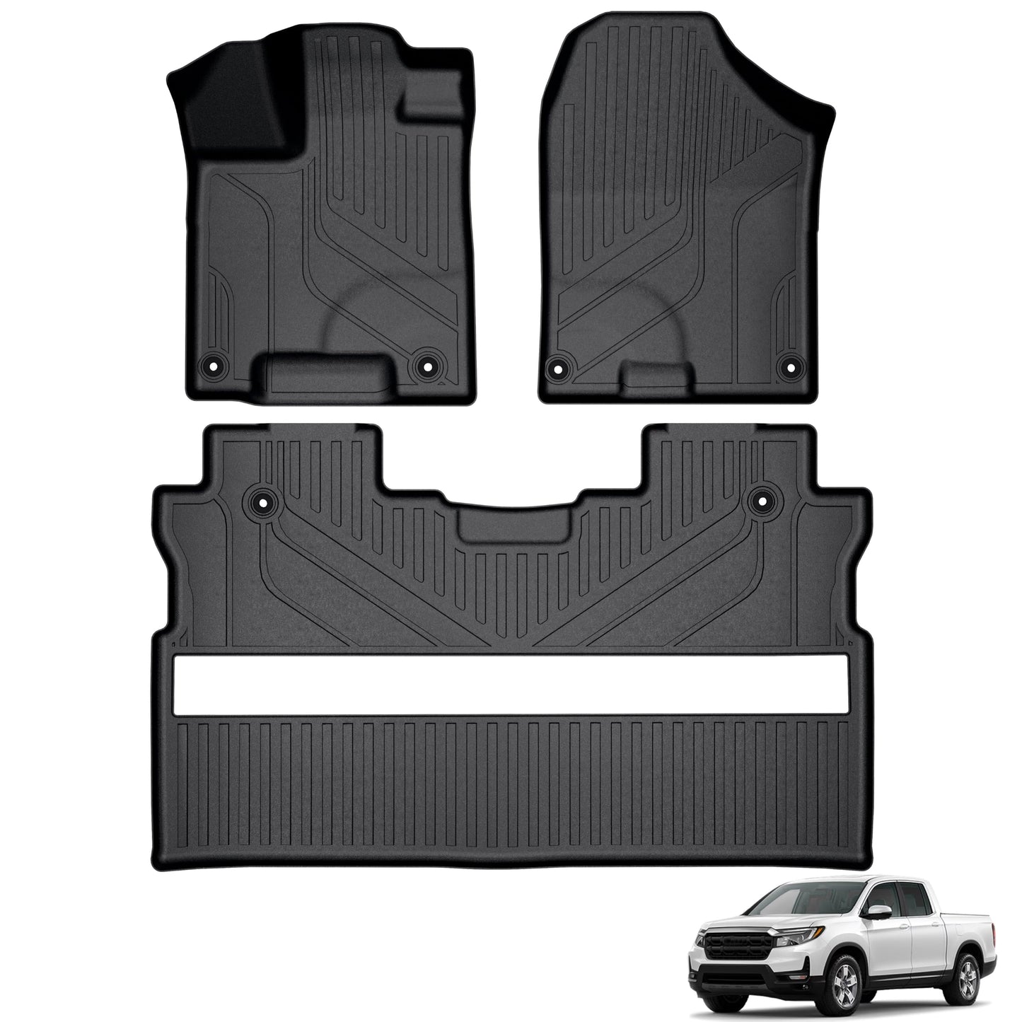 Custom-Fit All-Weather TPE Floor Mats