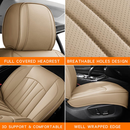 MINGBRON Car Seat Covers Full Set with Lumbar Support