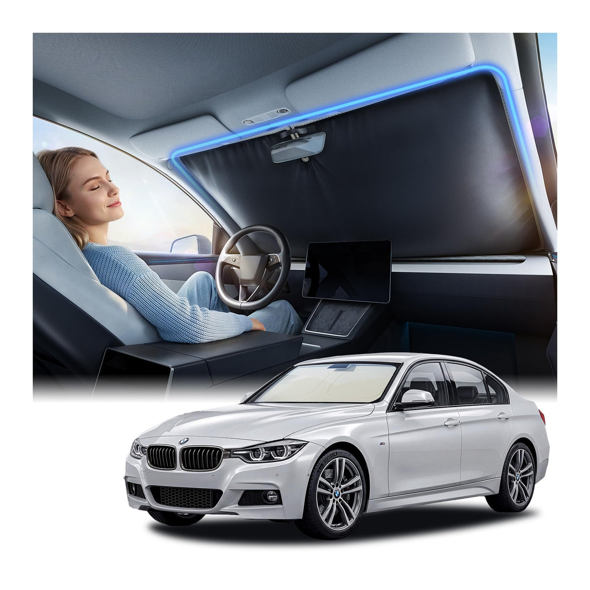 Nmoiss Windshield Sun Shade