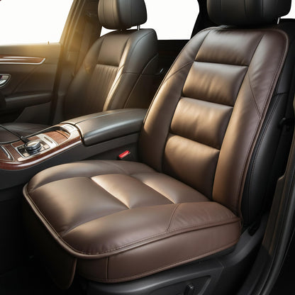 Genuine Leather Car Seat Cushion for Comfort Support