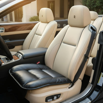 Genuine Leather Car Seat Cushion for Comfort Support