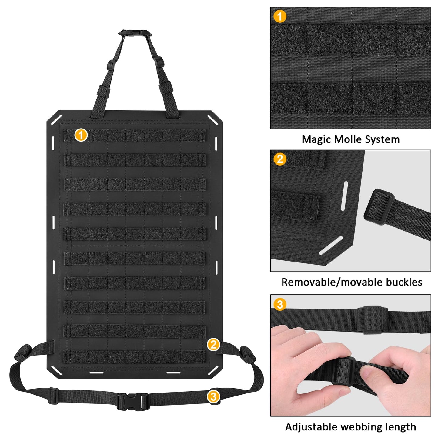 Tactical Molle Seat Back Organizer