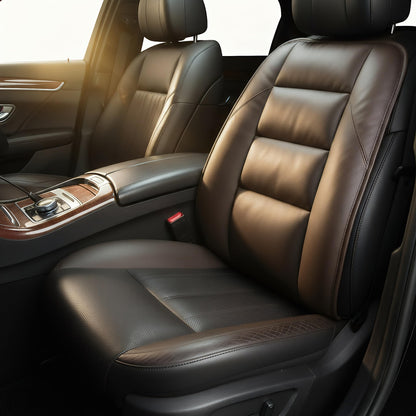 Genuine Leather Car Seat Cushion for Comfort Support