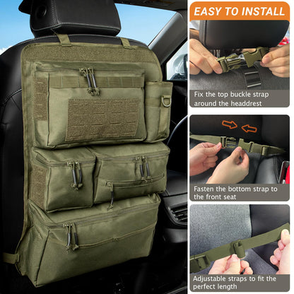 Heavy Duty Molle Seat Back Organizer