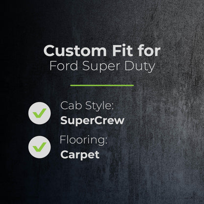 Custom-Fit Heavy-Duty Floor Mats, Full Set