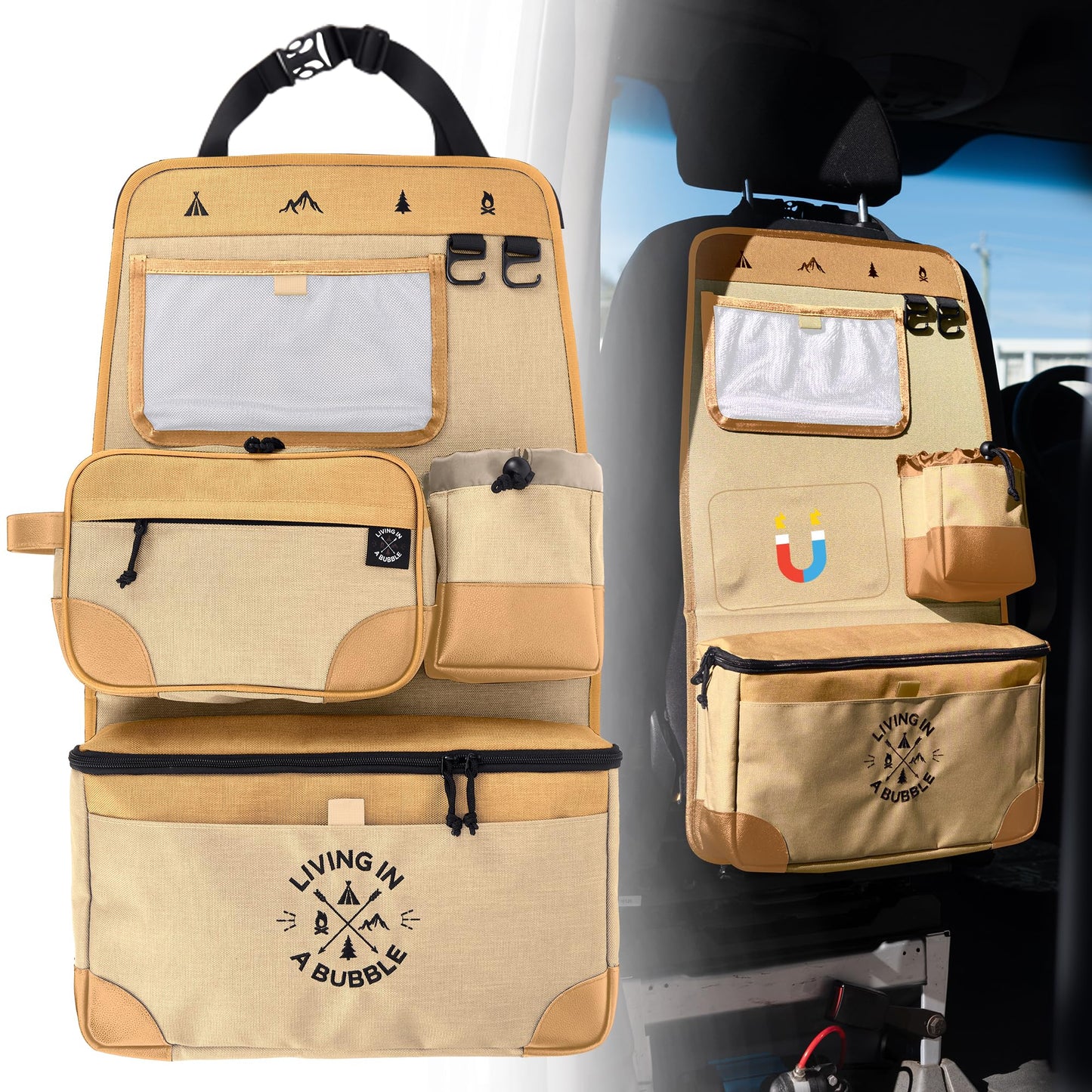Premium Seat Back Organizer Storage