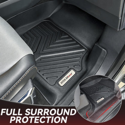 Custom-Fit All-Weather TPE Floor Mats, Full Set